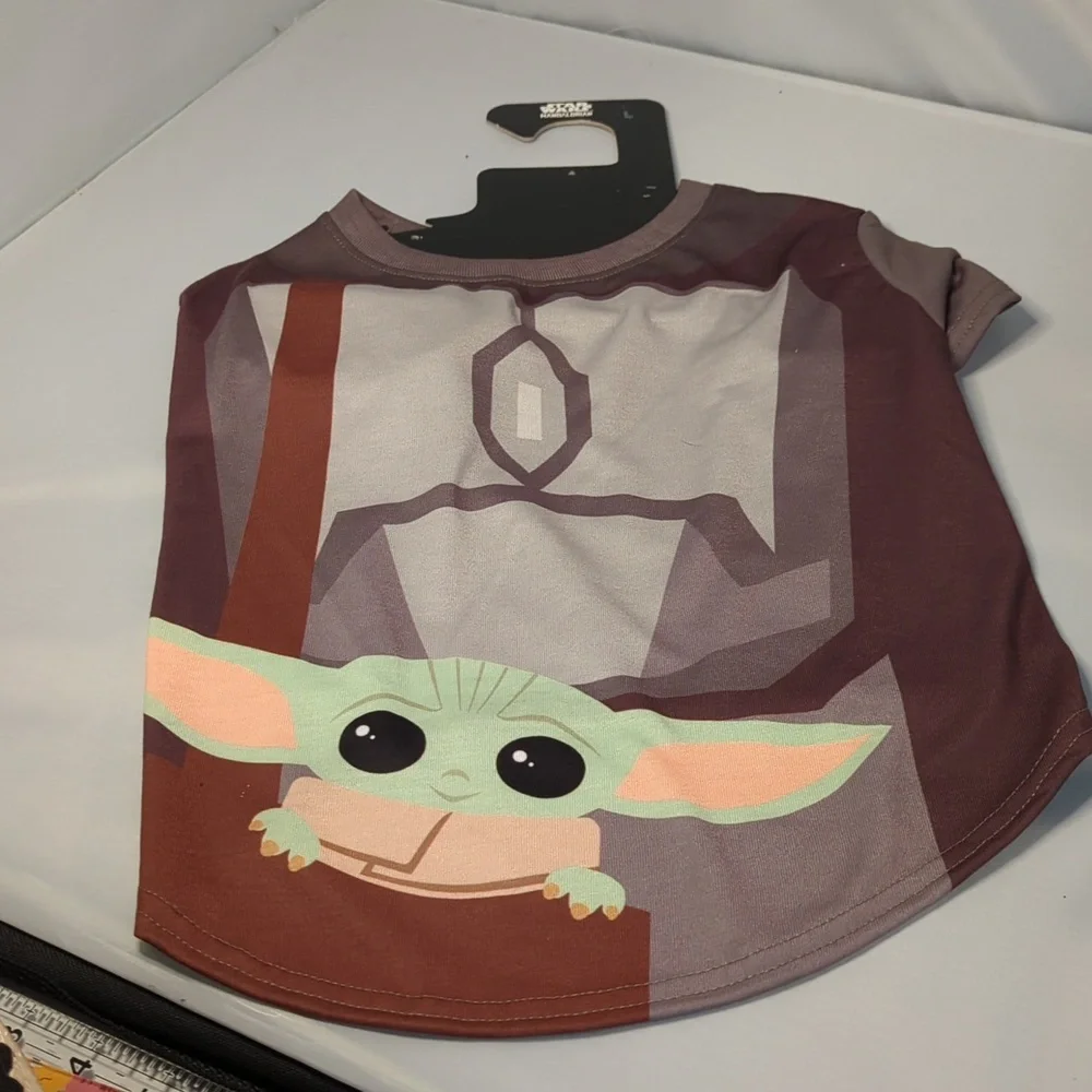Star Wars Mandalorian Pet Tee Shirt Cat Dog Size Large